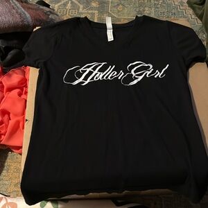 Holler Girl v neck shirt